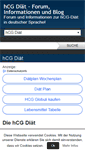 Mobile Screenshot of hcg-diaet.com